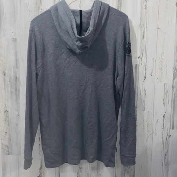 0711 Harley-Davidson Gray Lightweight Hoodie Sweatshirt - Picture 4 of 5